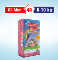 Bona Papa Magic Diapers - M-3 (Midi) 5-10kg Economy Pack 44 Pcs