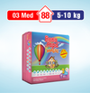 Bona Papa Magic Diapers - M-3 (Midi) 5-10kg Mega Pack 88 Pcs