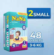 Nana Smarty Diapers – S-2 (Mini) Economy Pack 48 Pcs