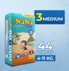Nana Smarty Diapers – M-3 (Midi) Economy Pack 44 Pcs
