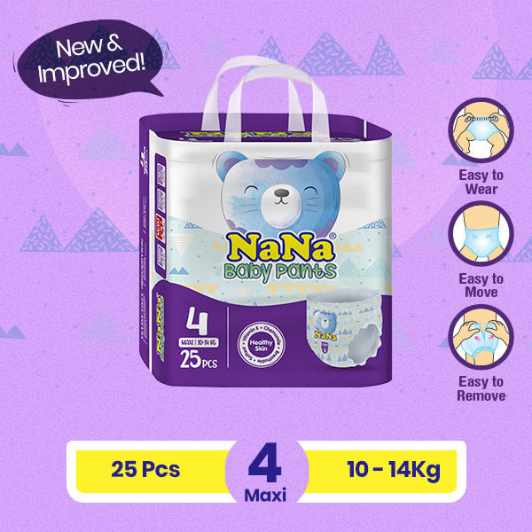 Nana Baby Pants - L-4 (Maxi) 25 Pcs