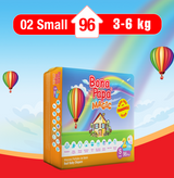 Bona Papa Magic Diapers - S-2 (Mini) 3-6kg Mega Pack 96 Pcs