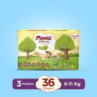 Momse Diapers - M-3 (Midi) 6-11kg Economy Pack 36 Pcs