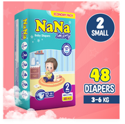 Nana Smarty Diapers – S-2 (Mini) Economy Pack 48 Pcs