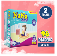 Nana Smarty Diapers – S-2 (Mini) Mega Pack 96 Pcs