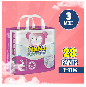 Nana Baby Pants - M-3 (Midi) 28 Pcs