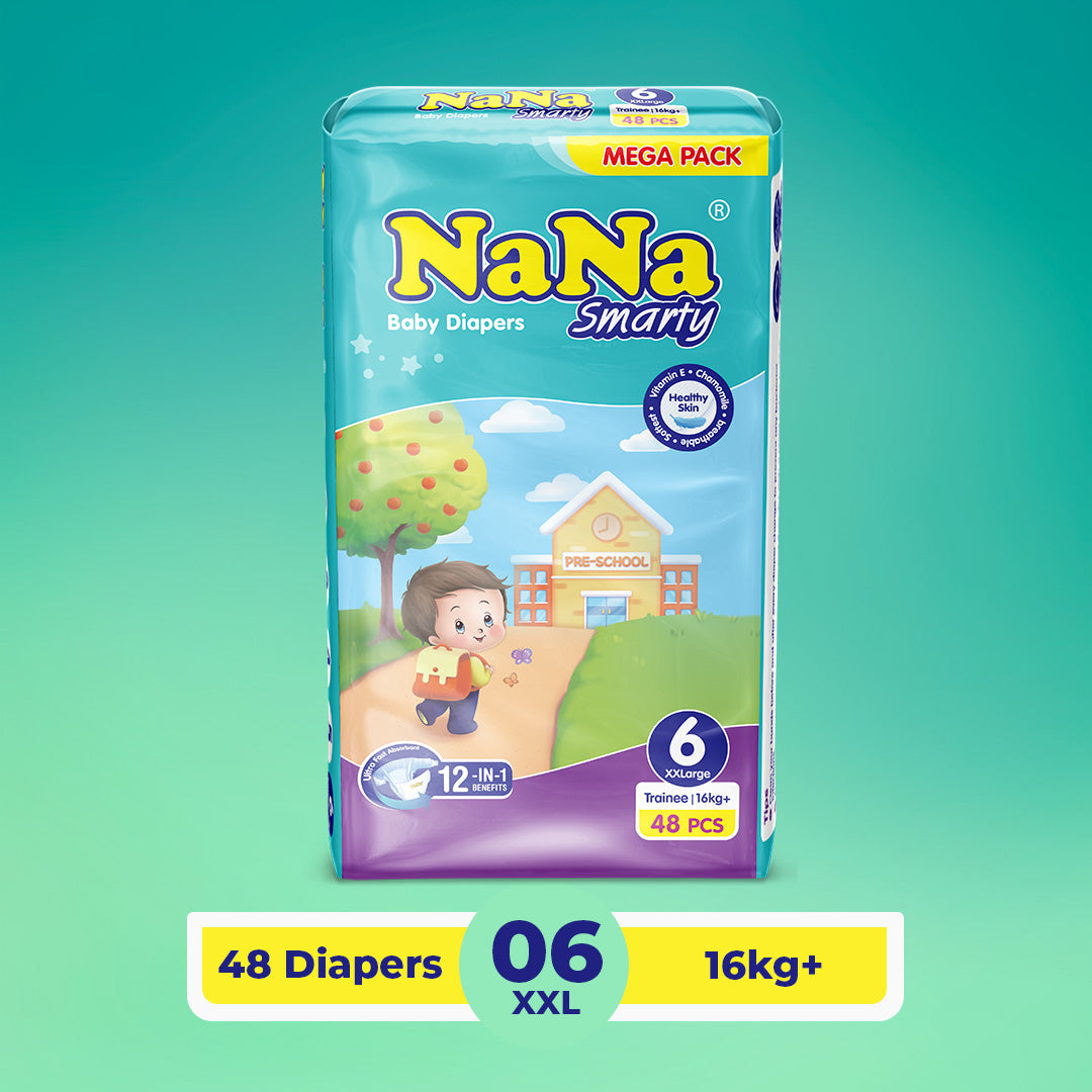 Nana Smarty Diapers - XXL-6 Mega Pack 48 Pcs