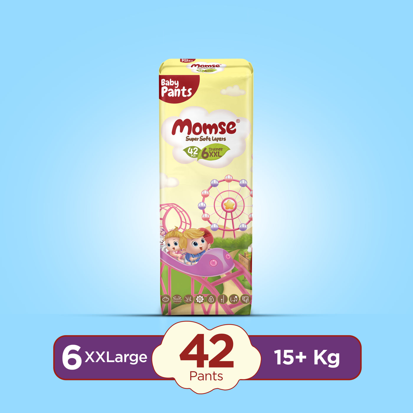 Momse Pants - XXL-6 15kg plus Jumbo Pack 42 Pcs