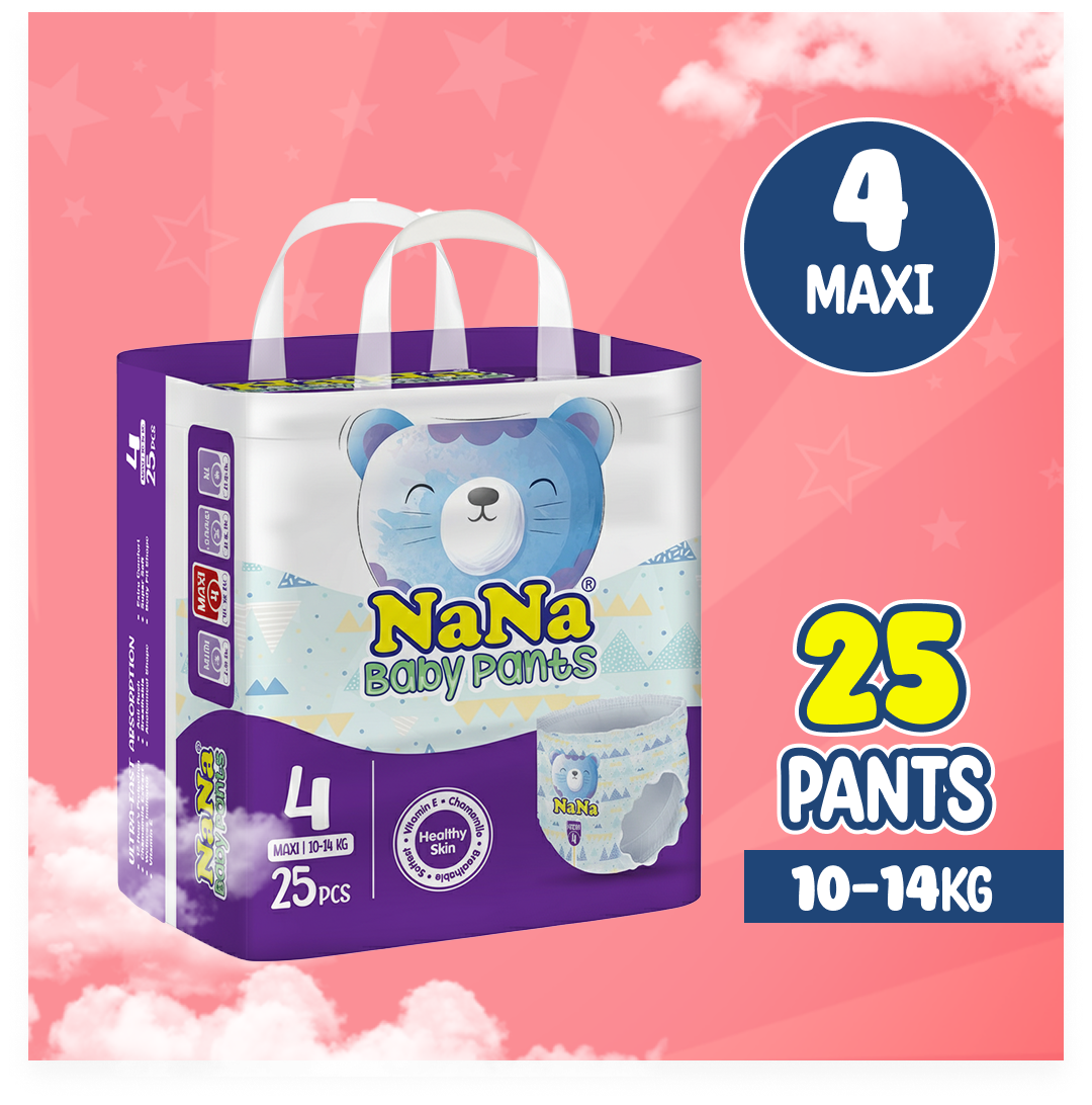 Nana Baby Pants - L-4 (Maxi) 25 Pcs