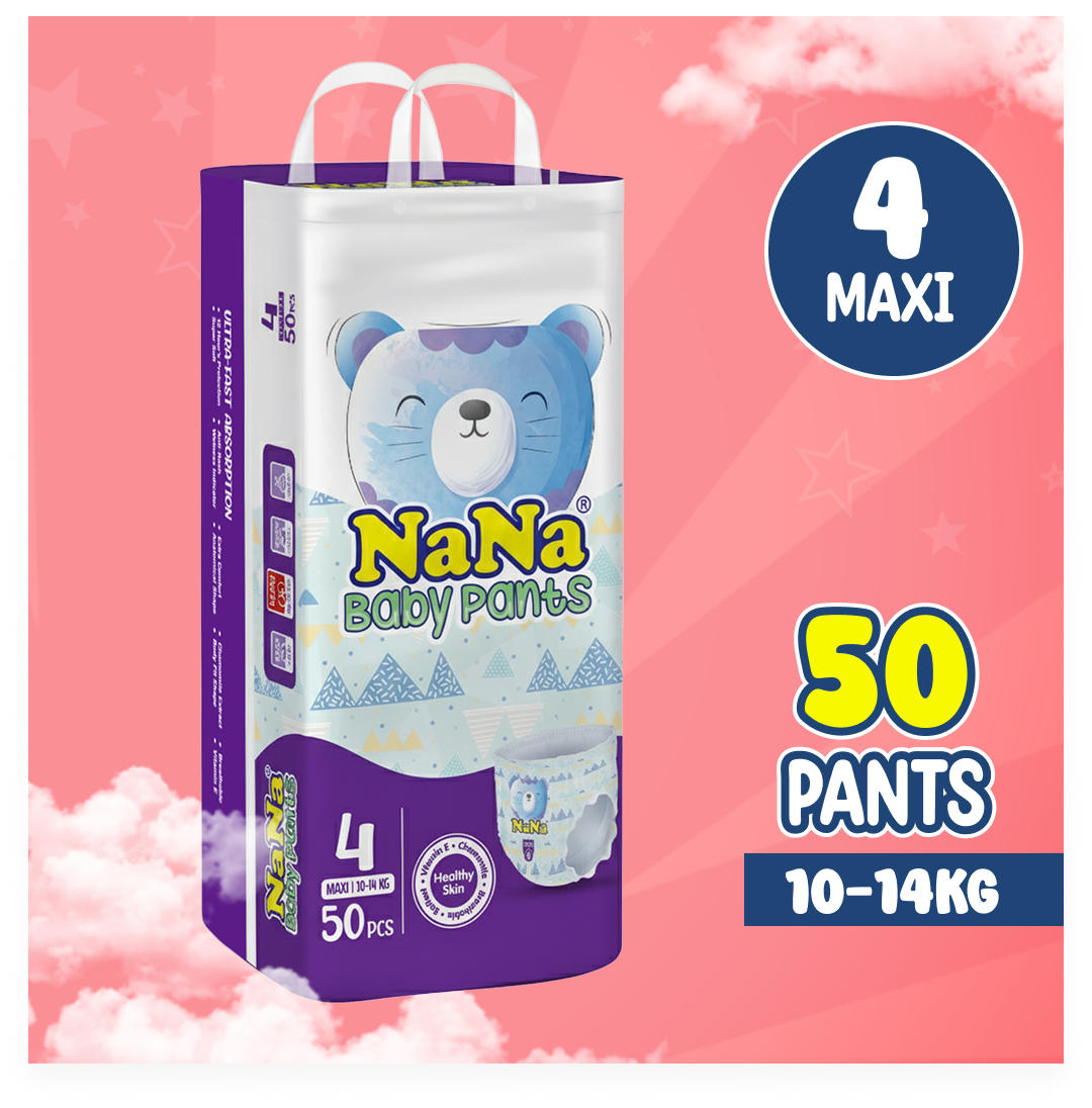 Nana Baby Pants - L-4 (Maxi) 50 Pcs