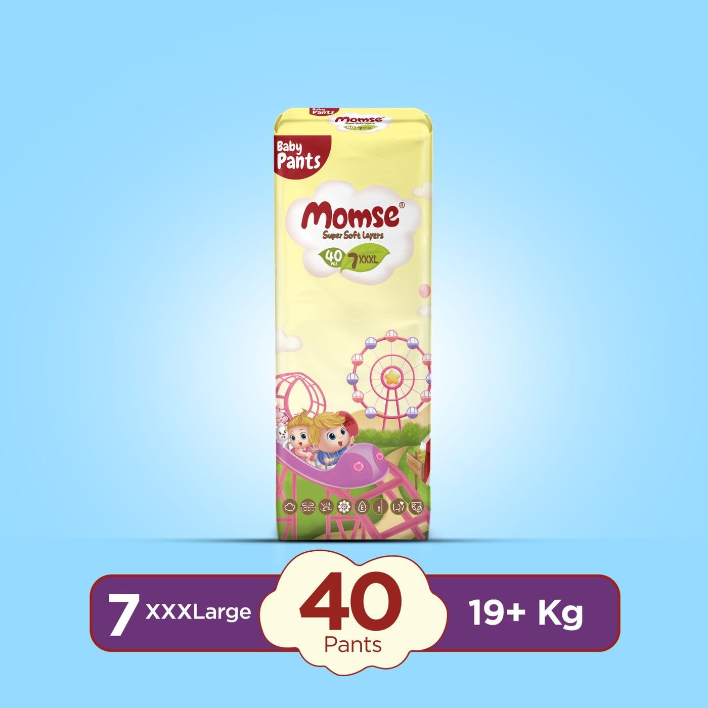 Momse Pants - XXXL-7 19kg plus Jumbo Pack 40 Pcs