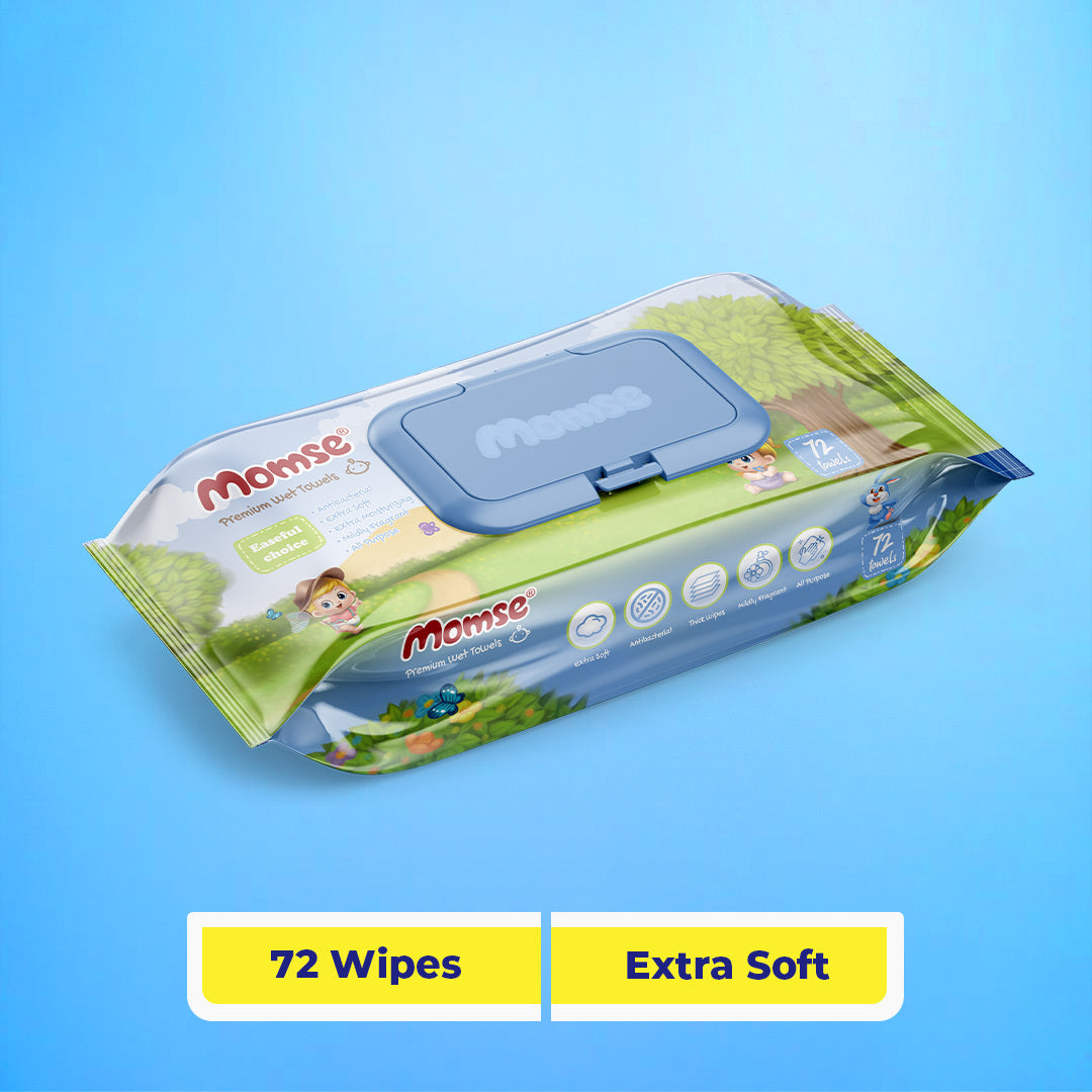 Momse Wipes - Premium 72 Pcs